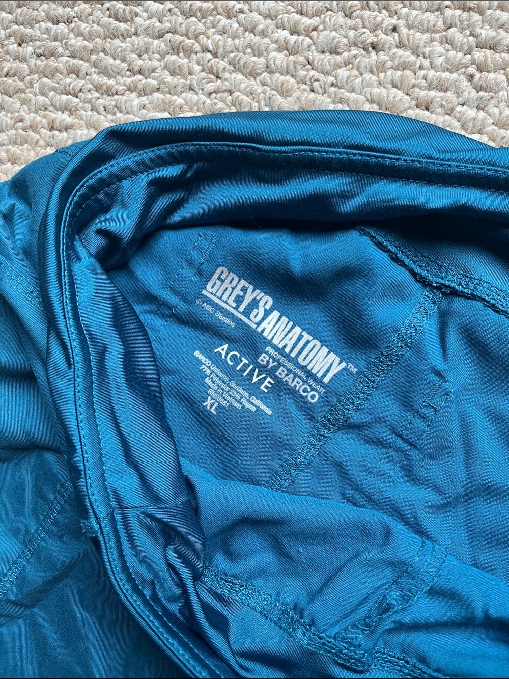 Grey's Anatomy Teal Active scrubs bottoms